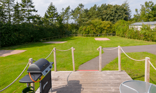 View from the glamping pod